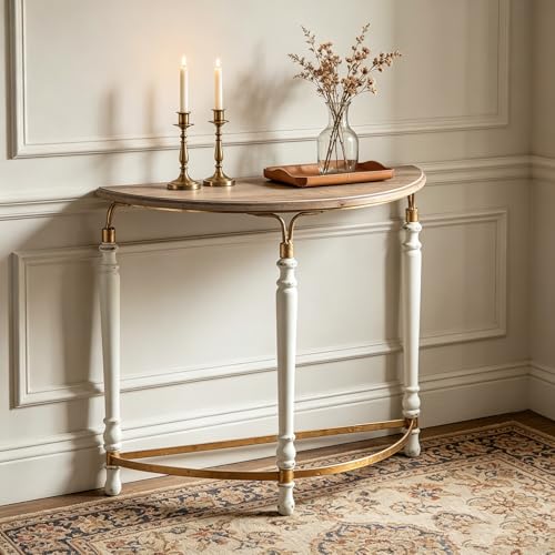 Mesa de entrada estrecha para pasillo estrecho y decoración funcional del salón 3