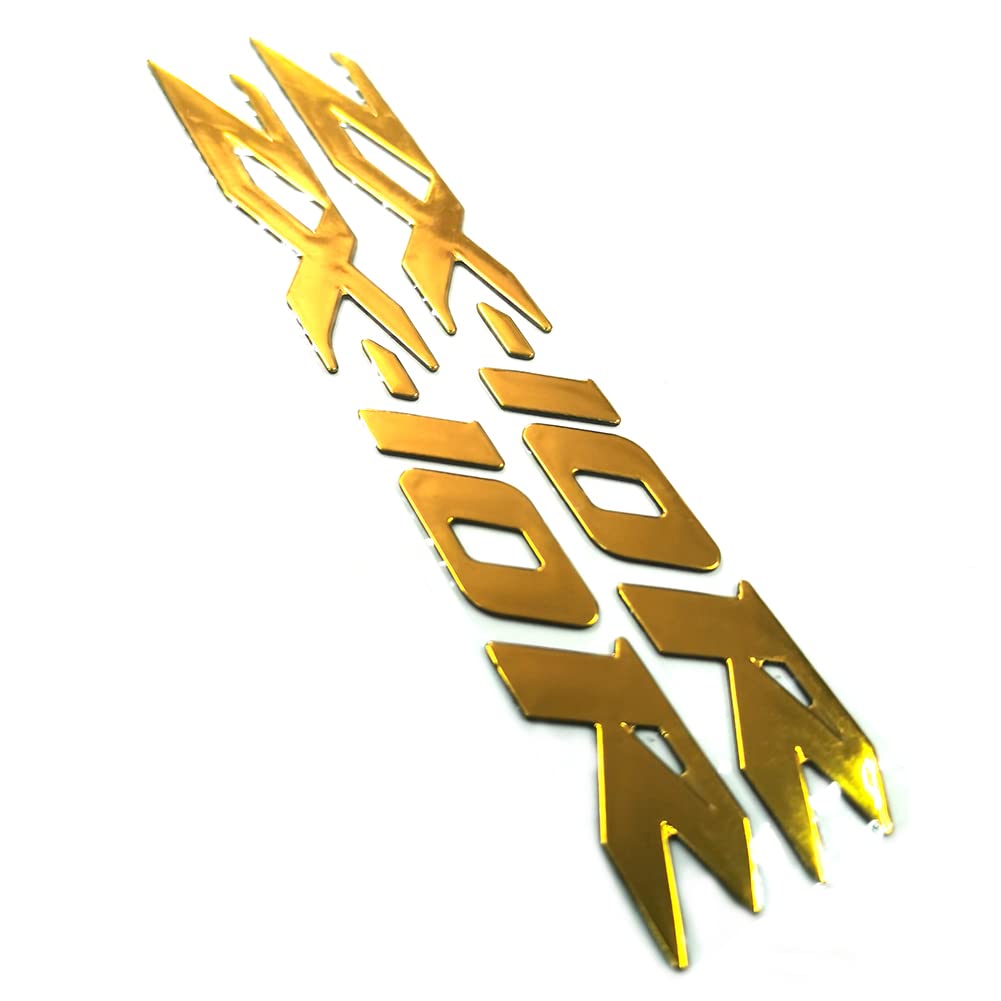 ZXXM Altın 3D Logo Amblem Çıkartması Çıkartma Cila Parlak