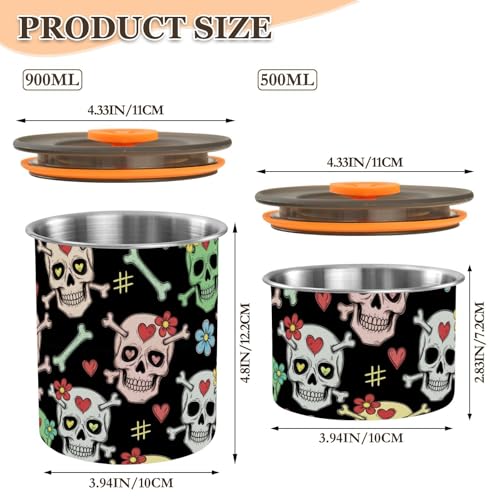 Envase de acero inoxidable hermético para café 900 ml miniatura 2