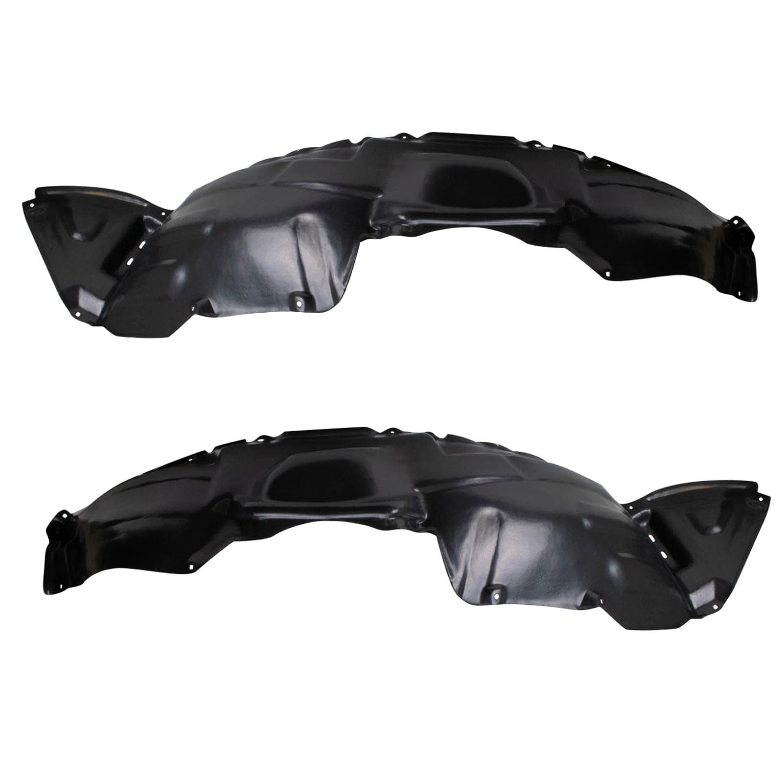 TRQ Front Inner Fender Liner Set Compatible with 2006-2010 Toyota Sienna TO1248152 TO1249152