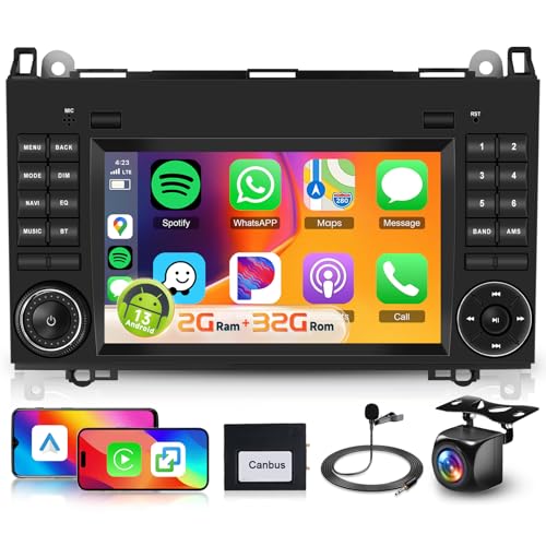 Autoradio Android Per Mercedes Classe A/B 2008-2011 - 9 Pollici, CarPlay, GPS, 2+64GB - Foto 4