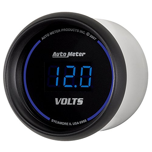 Image of Auto Meter 6993 Cobalt Digital Voltmeter Gauge 2.3125 in.