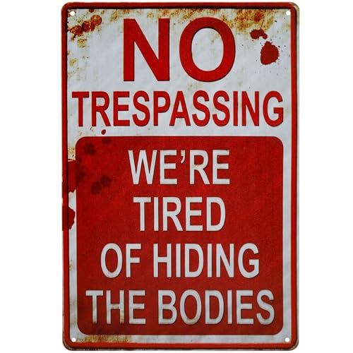 Retro Metal Signs Decorations, 8” x 12” Indoor...