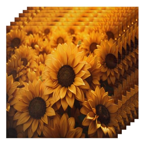 Servilletas de tela multicolor set x6 50.5 x 50.5 cm miniatura 1