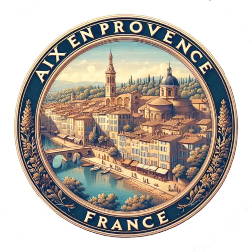 Imán decorativo souvenir Aix en Provence 2 pulgadas miniatura 1