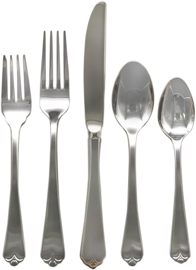 Wallace Lotus 18/8 Stainless Steel 5pc. Place Setting (Service for One)