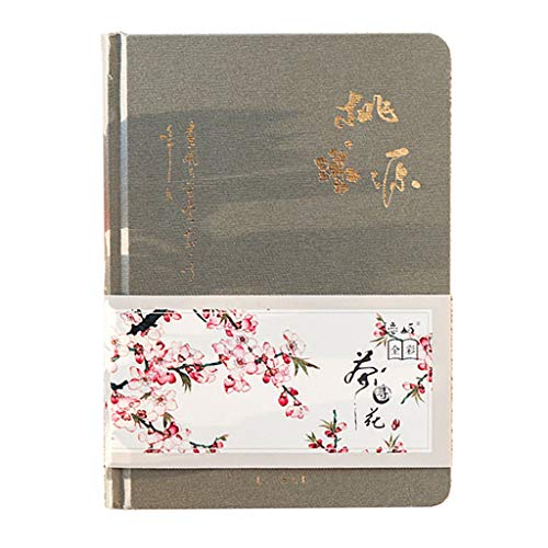 Harlotte Color Inside Page Notebook Chinese Style Creative Hardcover Diary Books Handbook - Taoyuan