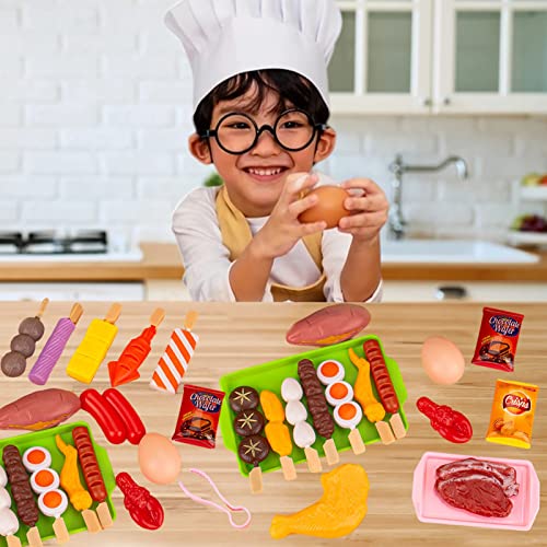 Baby Pretend Play Kitchen Kinderspielzeug,Kinder Spielküche Zubehör Simulation Barbecue Kochgeschirr Pädagogisches… – Bild 6