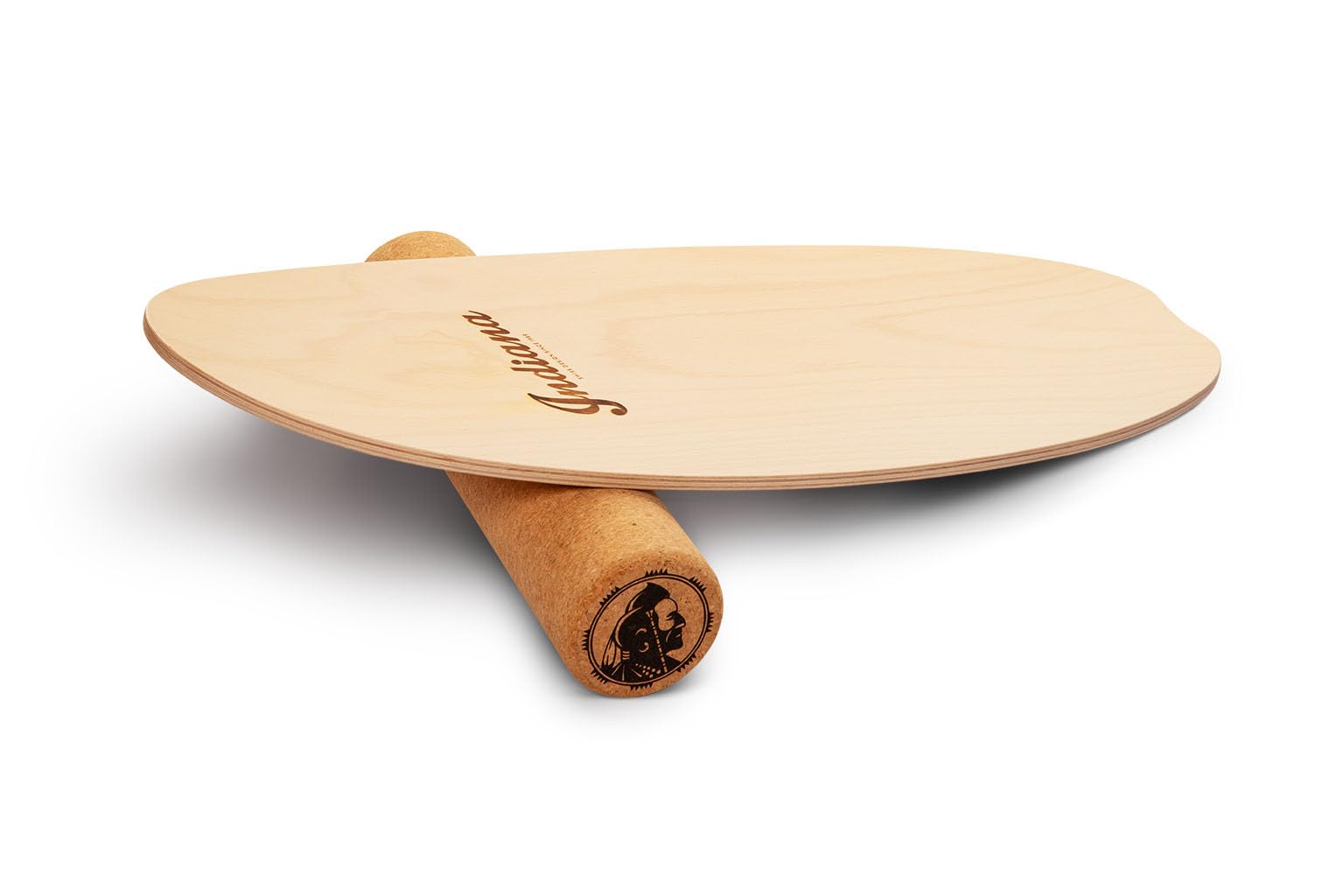 Indiana® Balance Board | DAS ORIGINAL Swiss Made - HANDGEFERTIGT | inkl. Premium Korkrolle | Balancierbrett Fiberglas verstärktem Holzkern | Gleichgewichtstraining für Kinder und Erwachsene