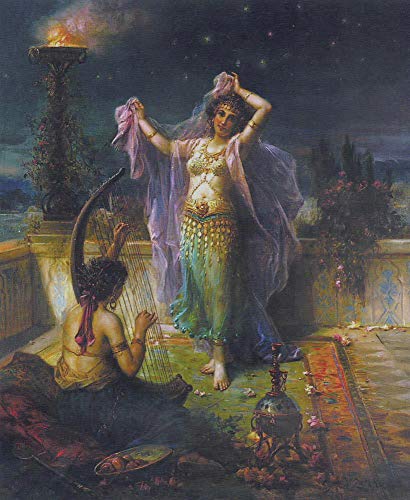 Peintures sur toile de danseuse arabe pour créer un salon chaleureux