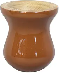 Cuia Madeira Nobre Imbuia Chimarrão Perolizada Marrom