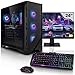 Produktbild Megaport Komplett Set Gaming PC Nvidia GeForce RTX3050 6GB  AMD Ryzen 5 5500  24" Monitor  Windows 11  32GB 3200MHz DDR4  1000GB M.2 SSD  Tastatur  Maus pc Gaming komplettpaket