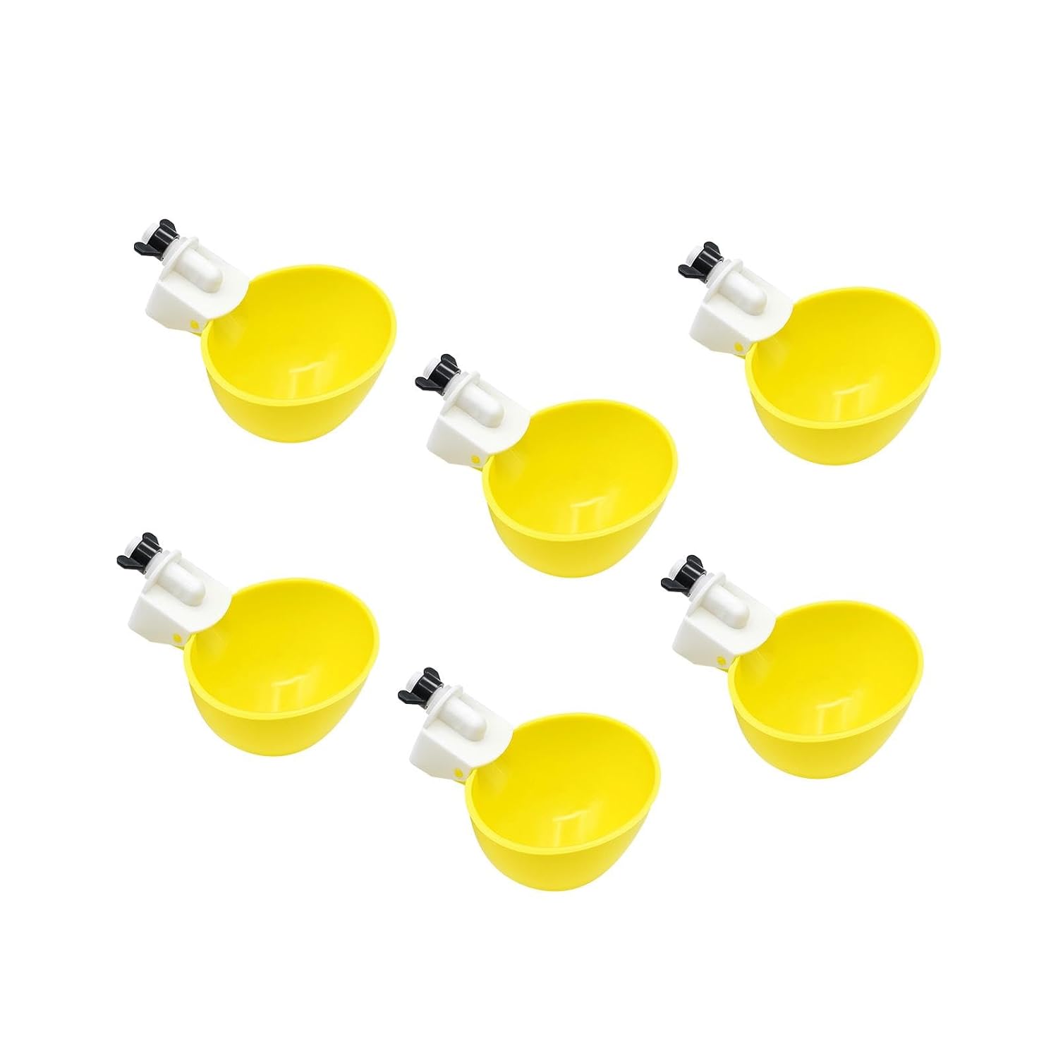 Diwali sale LOOM TREE® 6 Items Hen Waterer Cups Poultry Water Dispenser for Turkeys Quail Fowl Yellow | Yard Poultry Provides Diwali sale LOOM TREE® 6 Items Hen Waterer Cups Poultry Water Dispenser for Turkeys Quail Fowl Yellow | Yard Poultry Provides