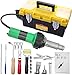 4YANG 1600W Kunststoffschweißgerät Kunststoff Schweißpistole 20 ℃- 600 ℃ Schweißwerkzeug Heiße Luft Pistole Fackel 21 Stück Hot Air Welder DIY Strippen Farbe Schrumpfen PVC Heimwerker Tragekoffer