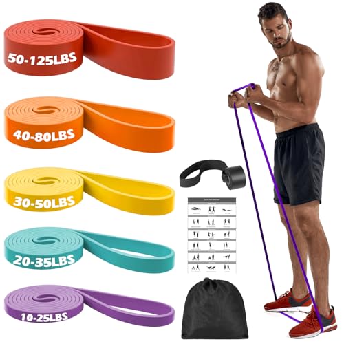 Zacro Resistance Bands, 5 Stück Fitnessbänder Widerstandsbänder,...