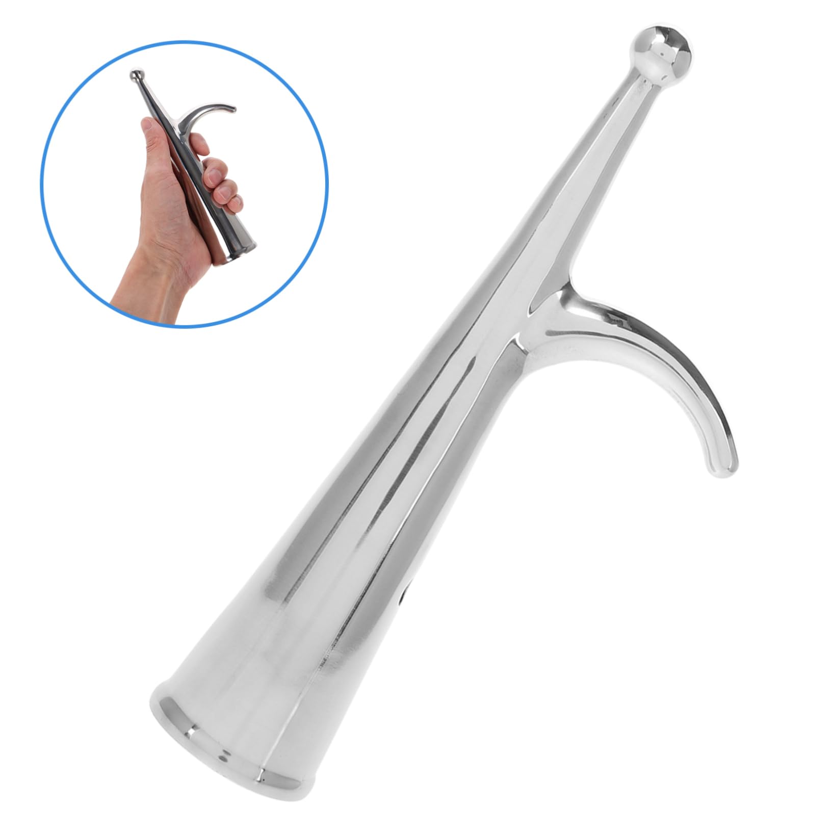 INOOMP Gancio per Barca da Ormeggio in Acciaio Inox, Testa Liscia Argento, Design di Attracco per Yacht e Kayak, Protegge Lo Scafo dai Graffi | Testa per Palo da Barca, Finitura Liscia, Uso Nautico Frequente, Accessorio Hardware per Unità da Docking