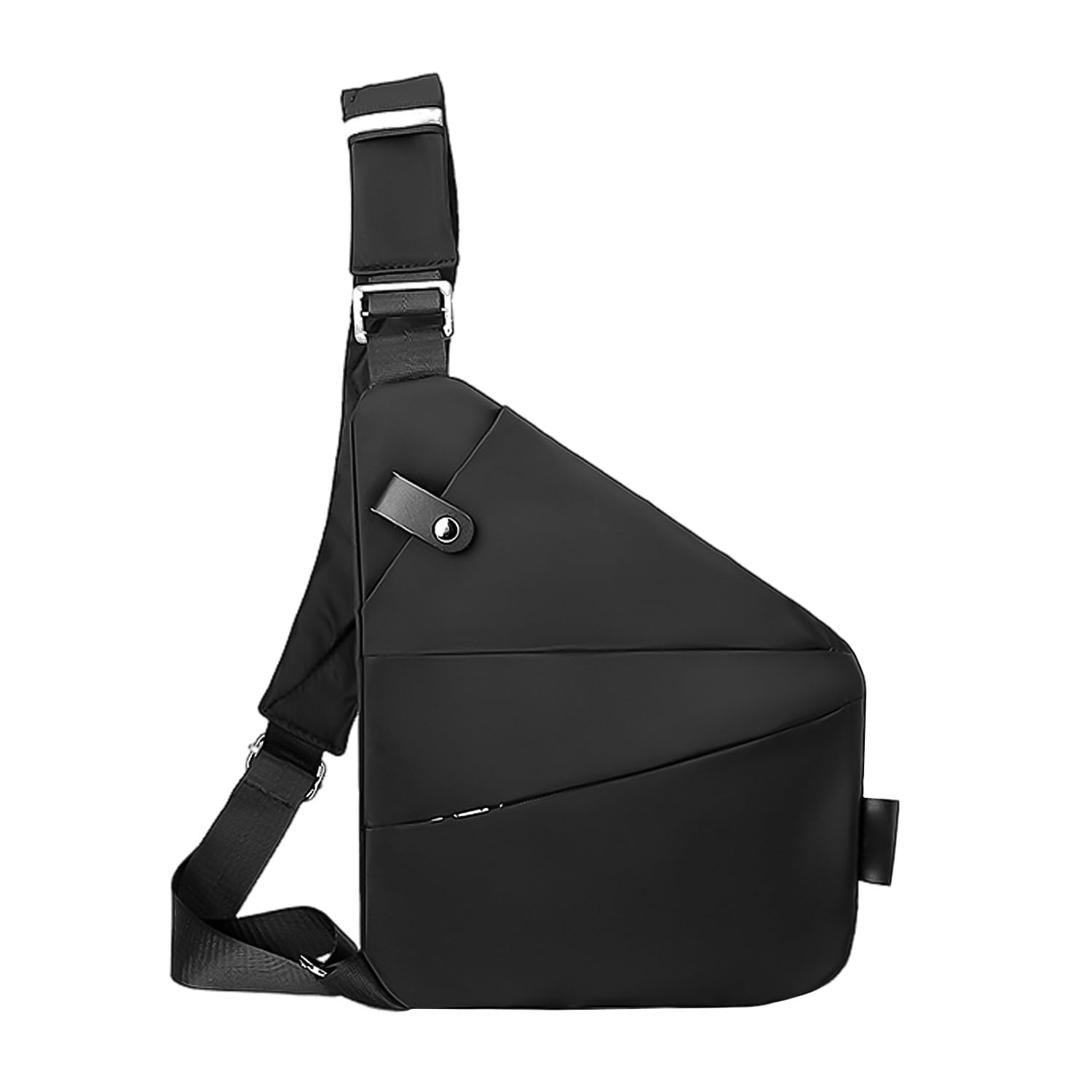 1 bolso de hombro antirrobo, bolso antirrobo para hombres y mujeres, bolso de hombro de viaje, bolso ajustable, bolso bandolera, bolso de honda, bolsa de hombro individual (negro), Negro