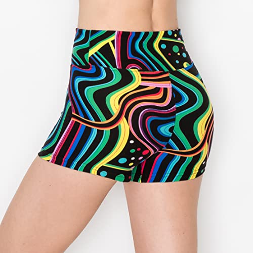 Image of ALWAYS Women Workout Yoga Shorts - Premium Soft Solid Stretch Cheerleader Running Dance Volleyball Short Pants 1530 XS