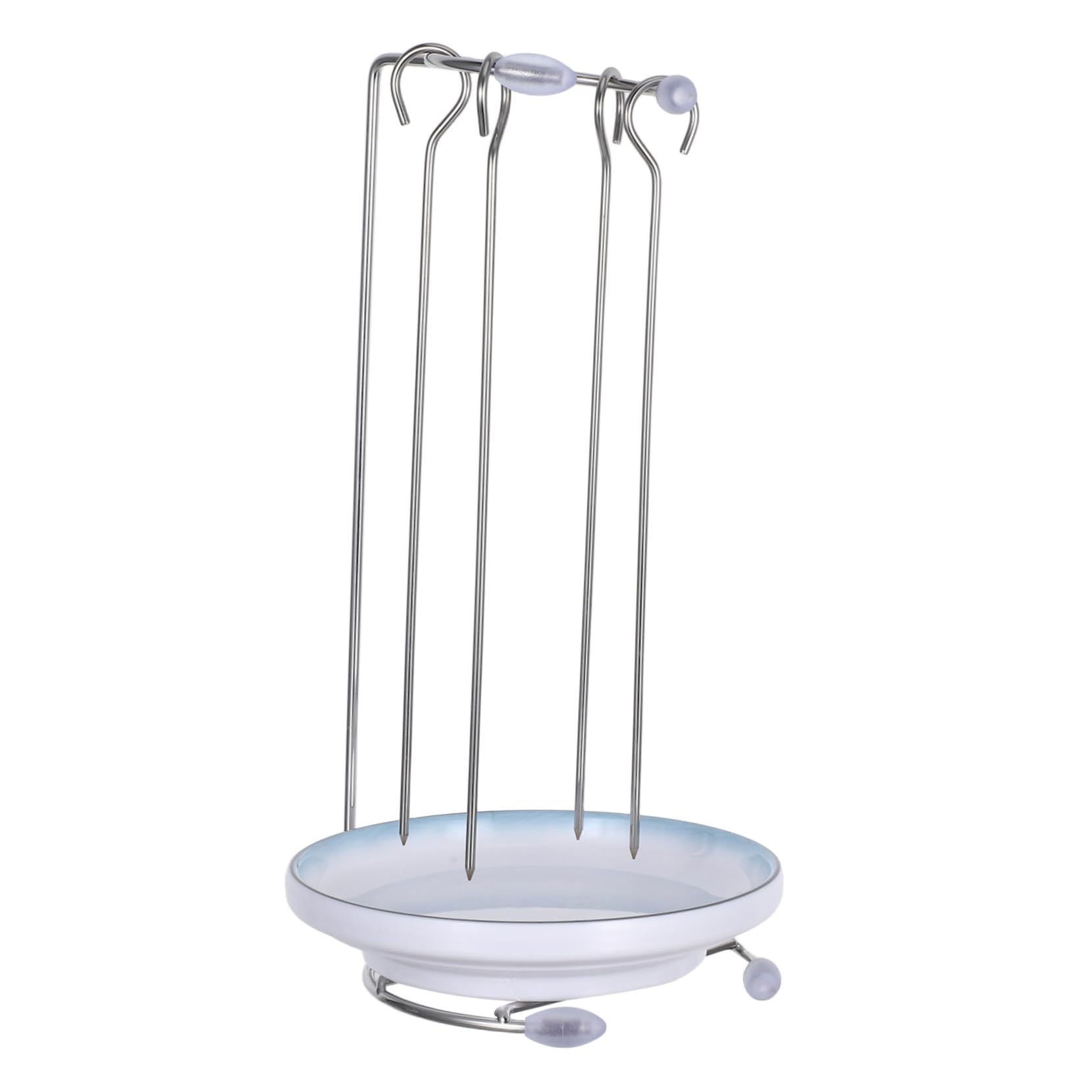 ABOOFAN Soporte Colgante para Brochetas de Kebab 1juego de Acero Inoxidable
