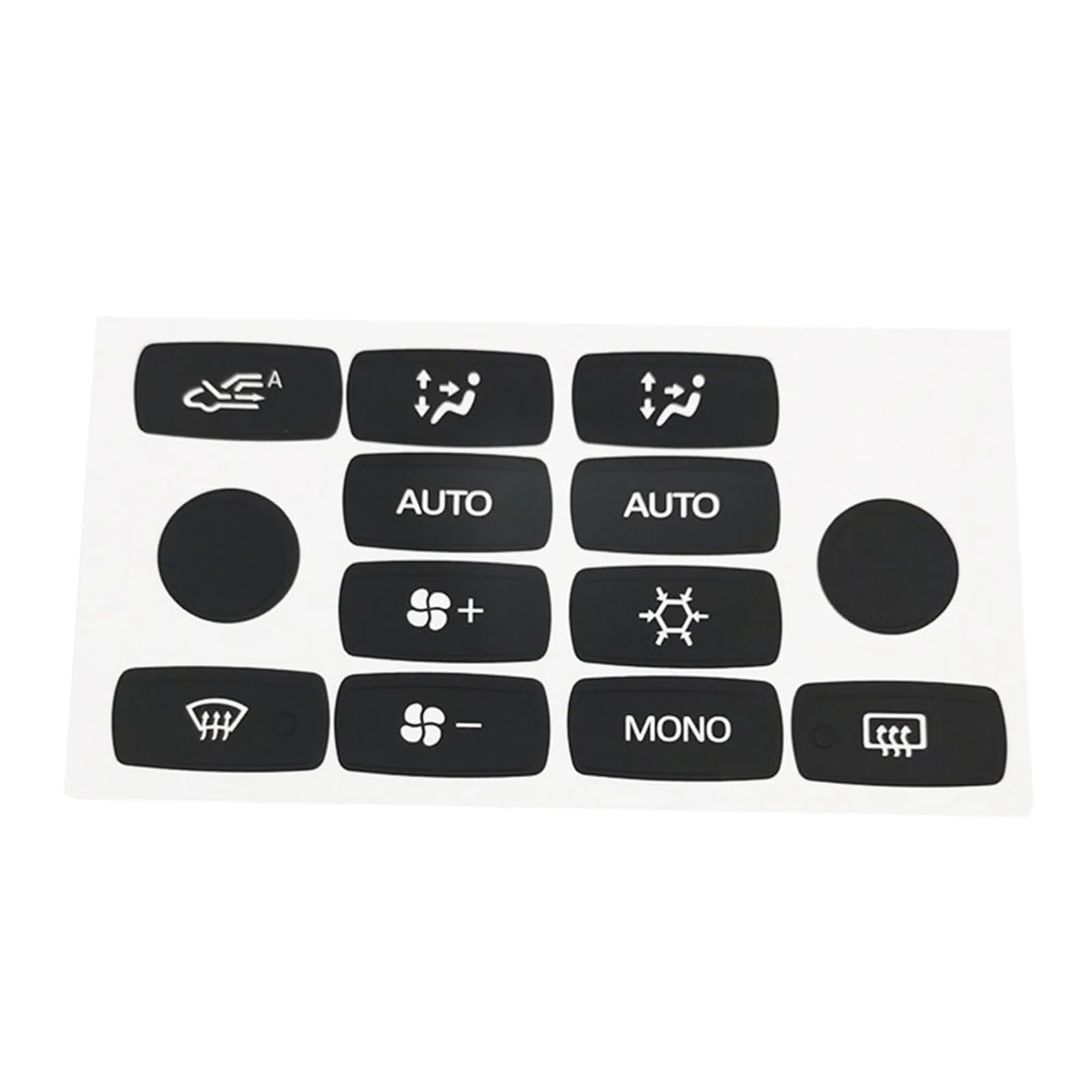 Dash Button Stickers Compatible with Fiat for Croma 2005-2011 Push Button Repair Decals Stickers Panel Worn Knob Switch