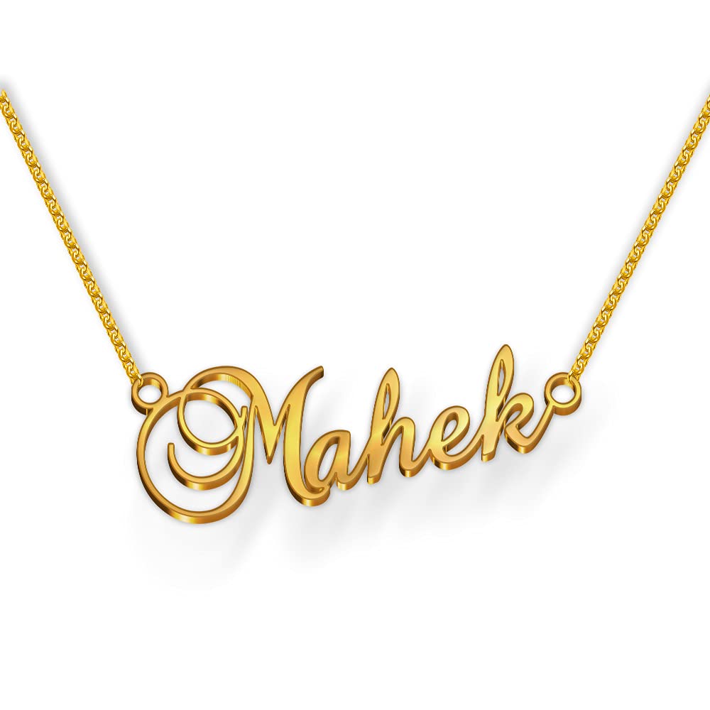 Dreamraxmahek Cursive Gold And Silver Name Pendant Necklace Best
