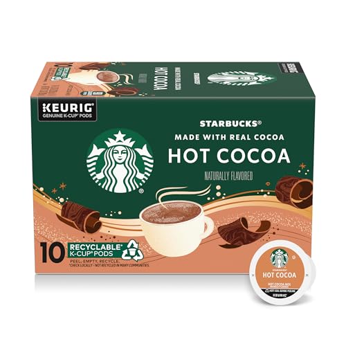 Starbucks K-Cup Coffee Pods, Flavored Hot Cocoa, Classic Hot Cocoa, 10 Keurig Pods