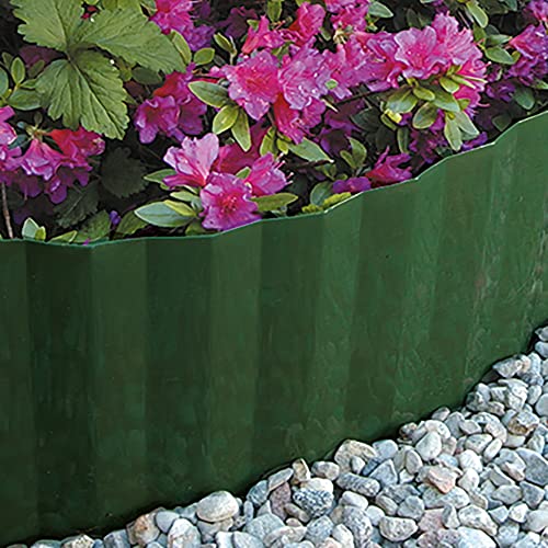 Tenax Ondadeco Verde, Bordura Flessibile In Plastica Ondulata, Lunghezza 10 M, Altezza 9 Cm, Ideale Per Contenere Bordure Di Aiuole, Giardini E Vialet