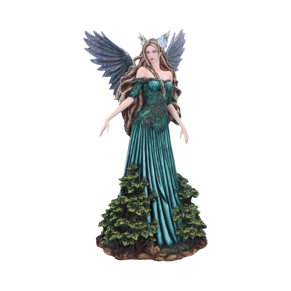 Nemesis Now Resin Fairy Statue - Fairy Home Decor with Garden Details and Enchanting Wings, Gifts & Decor for Fantasy Enthusiasts - Elowynn