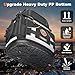 LOKASS Tool Backpack Bag, HVAC Heavy Duty Construction Tools Backpack for Men, 1680D Professional Level Durable Tool Organizer, with Molded Base & Combination Lock, for Electricians & Home Repair