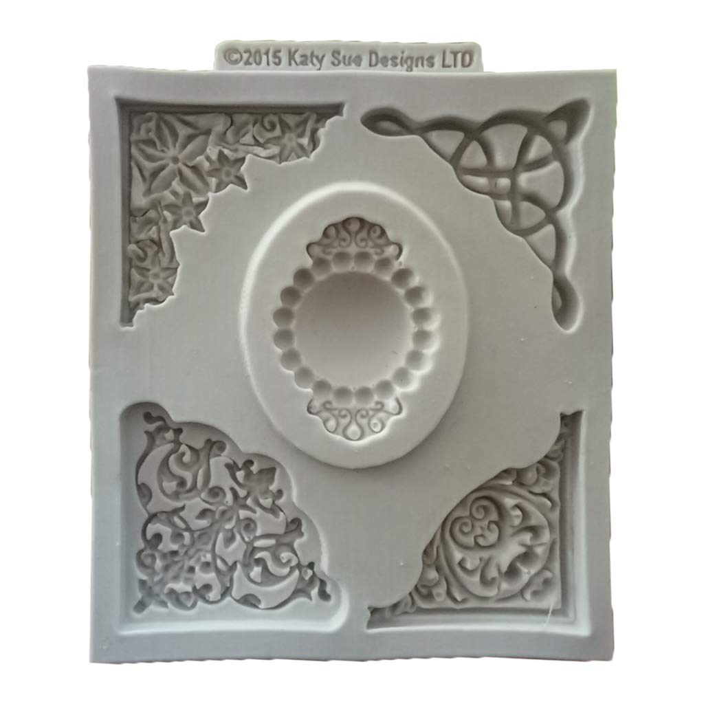 unknowns European Lace Embossed Silicone Mold Fondant Cake Mould Decorative Baking Tool Cake Mold