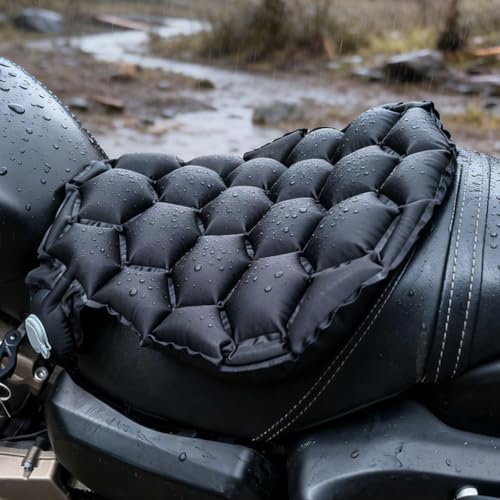 Asiento de aire para moto en viajes de fin de semana y rutas urbanas 3