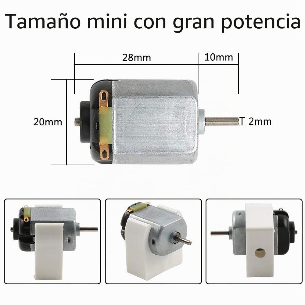 Sntieecr Juego de 6 motores de CC de 131 piezas, kit de experimento científico mini motor eléctrico de 1.5-3 V 15000 RPM con 66 bombillas, instrucciones, para niños DIY STEM proyecto de ingeniería