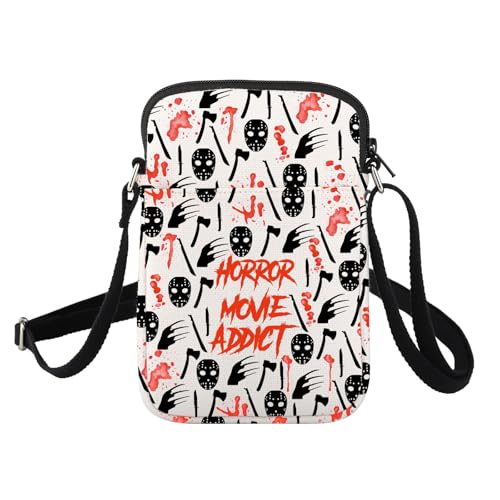 FUSTMW Horror Movie Gifts for Horror Movie Addict Horror Movie Crossbody Bag Horror Movie Lover Gifts