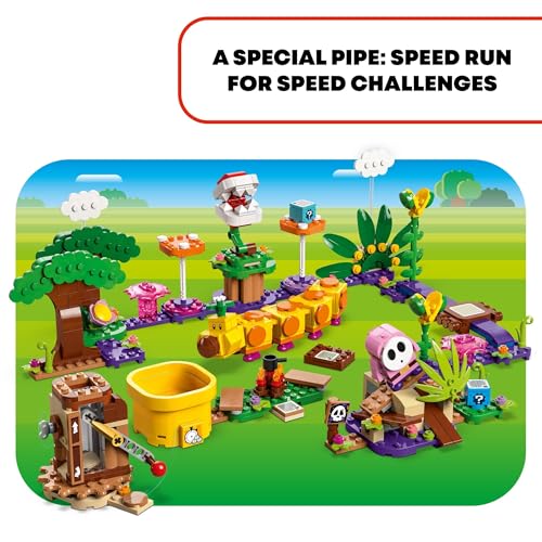 Image of LEGO Super Mario Soda Jungle Maker Set, Customizable Nintendo Birthday Gift, Mario Playset for Kids, Pink Shy Guy and a Wiggler, Jungle Toys for Boys, Girls and Any Gamers Ages 7 and Up, 71434