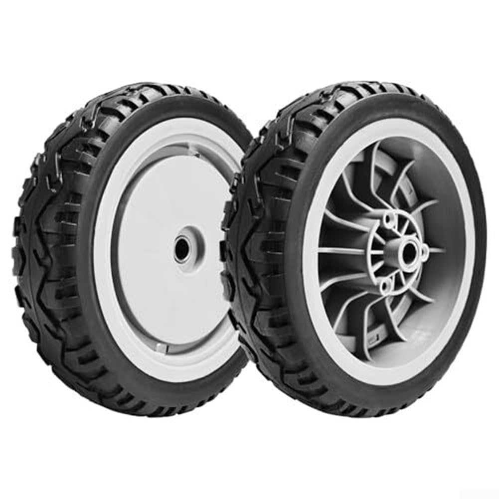 Conjunto de rueda de cortacésped para Toro 107-3708 delantero, 107-3709 trasero, compatible con modelos serie 20053 a 20384 (2 piezas)
