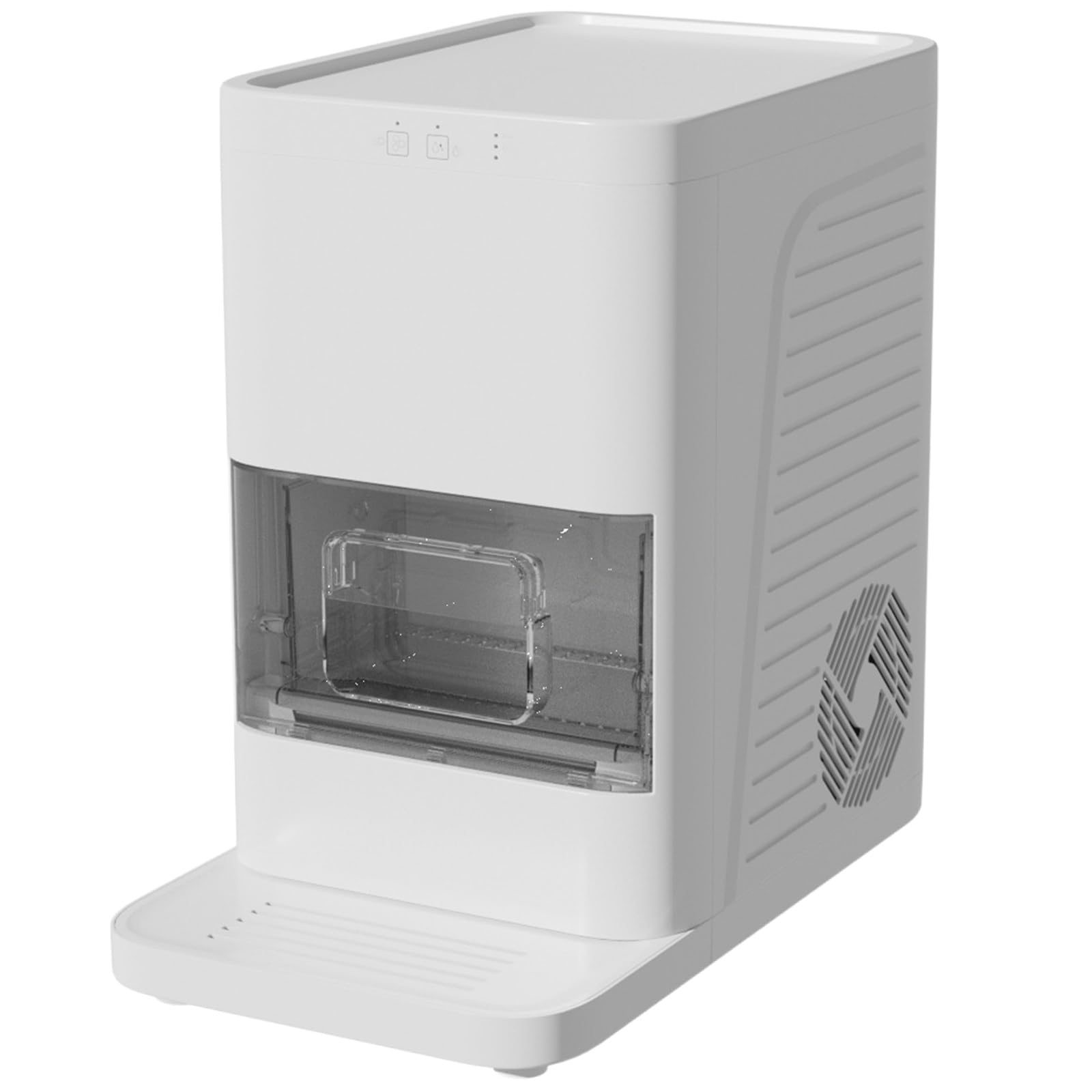 Genérico Máquina de Hielo de sobremesa, esferas de 2 Pulgadas, 42 esferas al día, Capacidad para 8-10 Unidades, Limpieza automática, hogar, la Cocina y el Bar (Blanca).