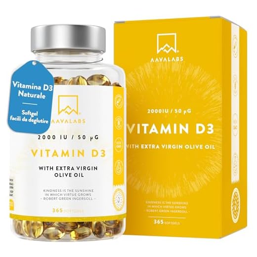 Vitamina D3 2000 UI con Olio EVO