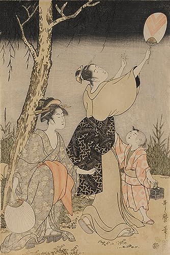 Impression d'affiches Ichikawa de Matsubaya Utamaro pour un Salon Zen Raffiné