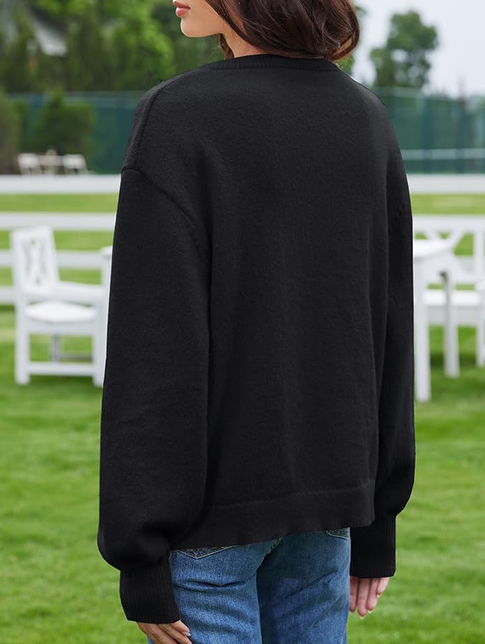 UNCLECAT Womens Button Up Cardigan Sweaters Casual Long Sleeve Open Front Top Knit Outwear Coats2