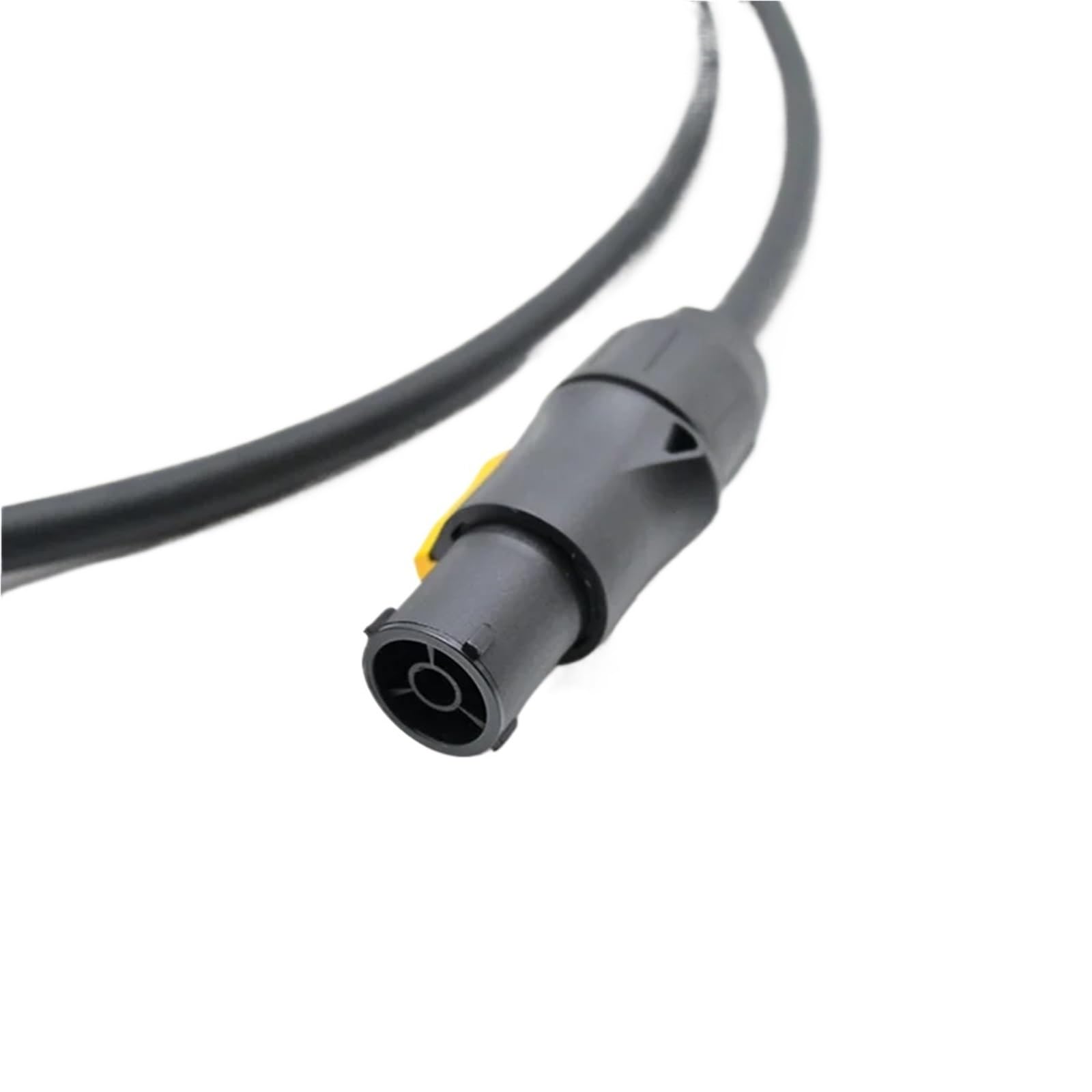 Kabel przyłączeniowy o długości 1 m – 10 m (wtyczka do gniazda) – przedłużacz sieciowy do ekranów LED, oświetlenia DJ-ów i scenicznego (1 m, 12 awg (25 A))