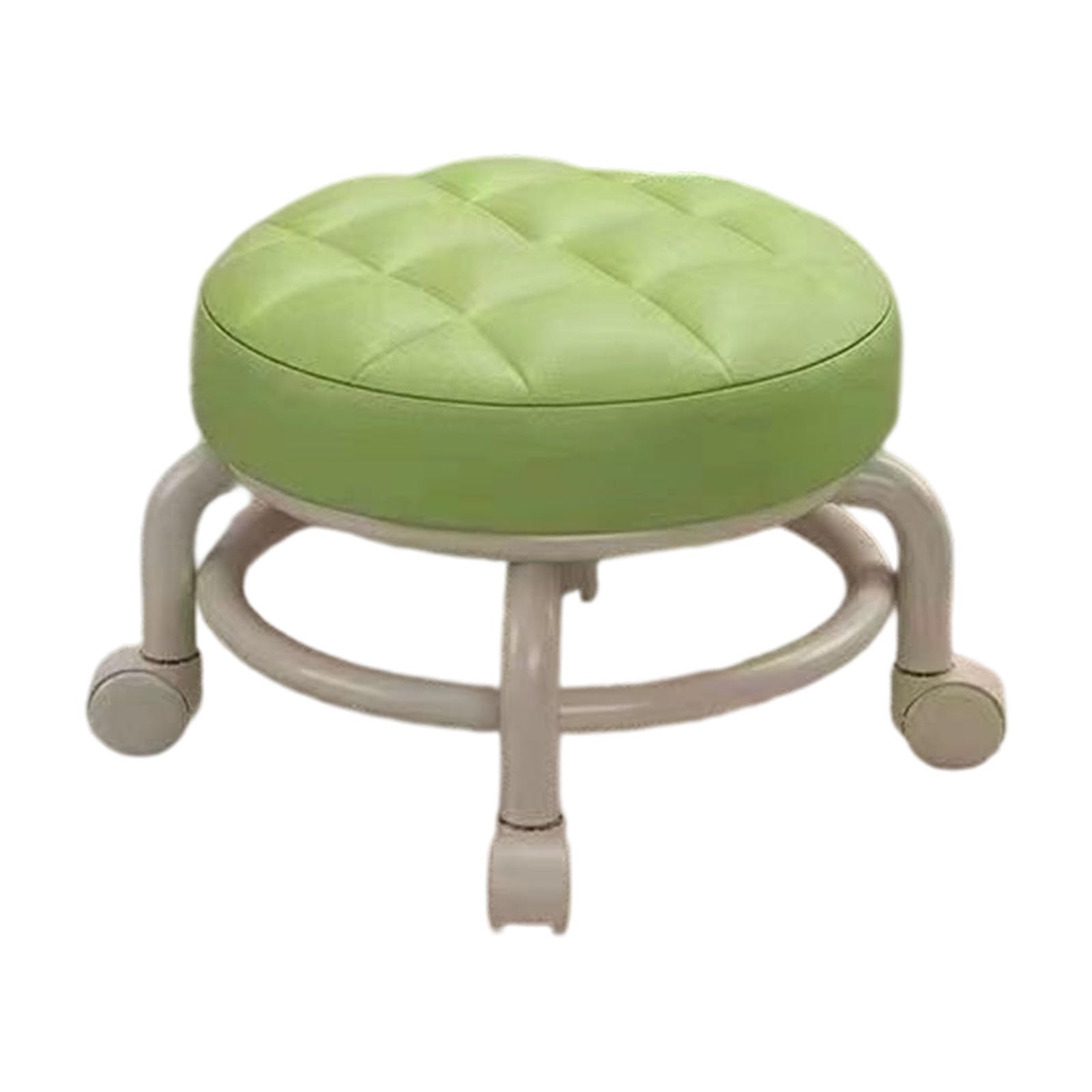 Buxuaaaa Mobile Childrens Step Stool Seat with Smooth Rolling Casters Learning Walking Aid and Multipurpose Footrest for Infant Mobile Shoe Changing Stool