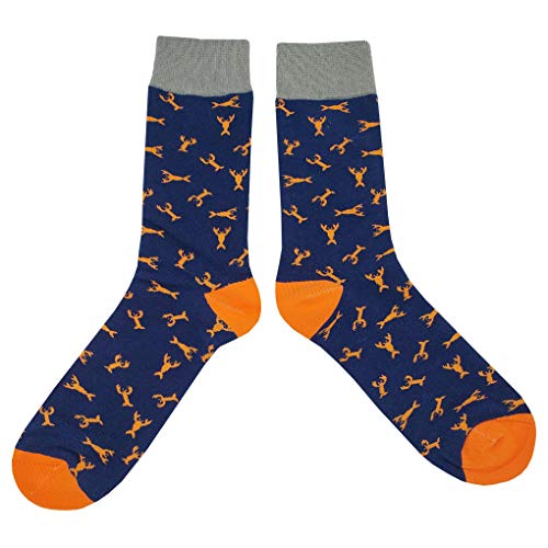 Mini Lobster Dress Socks Funny Novelty Crazy Fun Design Men Size 8-12 Cotton Casual Crew Colorful Funky Fancy Socks Gift for Men2