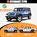 CALLIERT 1/2 Half Roof Rack for 07-18 Jeep Wrangler JK JKU, Aluminum Cargo Basket 400lb Capacity Luggage Rooftop Storage