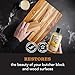 CLARK'S Cutting Board Oil & Wax Applicator - Elegant Design With Ergonomic Handle - Restores Beauty Of Your Butcher Block And Wood Surfaces - Smooth And Consistent Finish - Made From Hardwood Maple