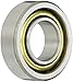 NSK 7205BYG Angular Contact Ball Bearing, Single Row, 40? Contact Angle, Straight Bore, Flush Ground, Stamped Brass Cage, Normal Clearance, 25mm Bore, 52mm OD, 15mm Width, 8300rpm Maximum Rotational Speed, 1950lbf Static Load Capacity, 3150lbf Dynamic Load Capacity