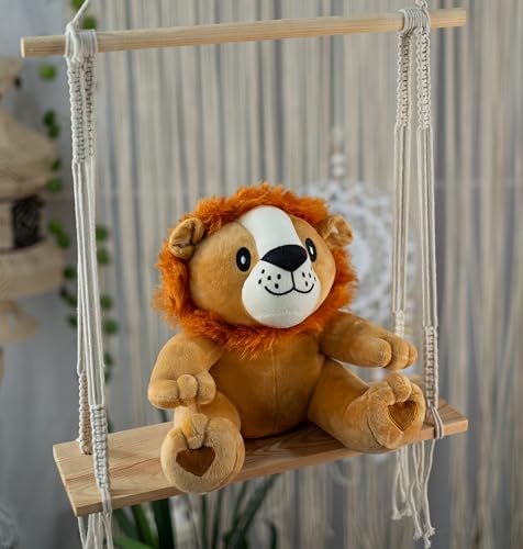 Image of Babique Lion Plush Soft Toy Cute Kids Animal Home Car Decor Kids Birthday Boys /Girls /Baby (Brown) 27cm