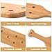 Battife Bamboo Paddle 16inch - Lightweight Durability Smooth Paddle with Airflow Holes Unfinished Wooden Paddle