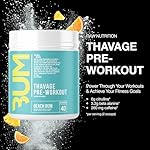 RAW Pre Workout Powder, Thavage (Beach Bum) - Chris Bumstead Sports Nutrition Supplement for Men & Women - Cbum Pre Workout for Working Out, Hydration, Mental Focus & Energy - 40 Servings - Image 2