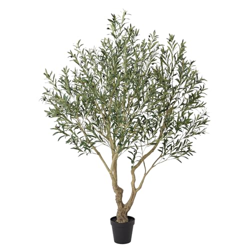 Verinatural Olive Tree Artificial Indoor 7ft - UV Resistant Large Fake Plants - Realistic Faux Olive...