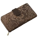 Handfertigung: Jedes Portemonnaie ist ein echtes Unikat - leichte Farbabweichungen ein Qualitätsmerkmal | Geldbörse Damen groß